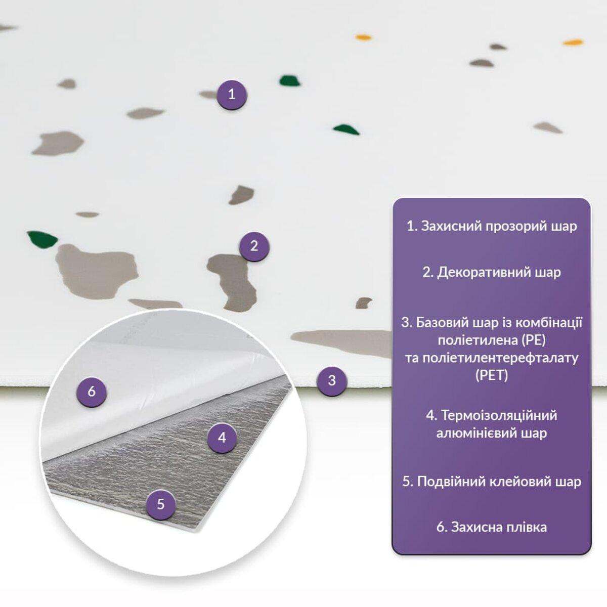 Плитка стінова самоклеюча 600х300х2 мм (SW-00001676) - фото 2