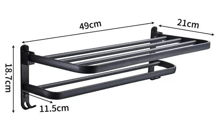 Полка для ванной с крючками для полотенец (AND-95-30-20PCS) - фото 5 Полка для ванной с крючками для полотенец (AND-95-30-20PCS) - фото 5