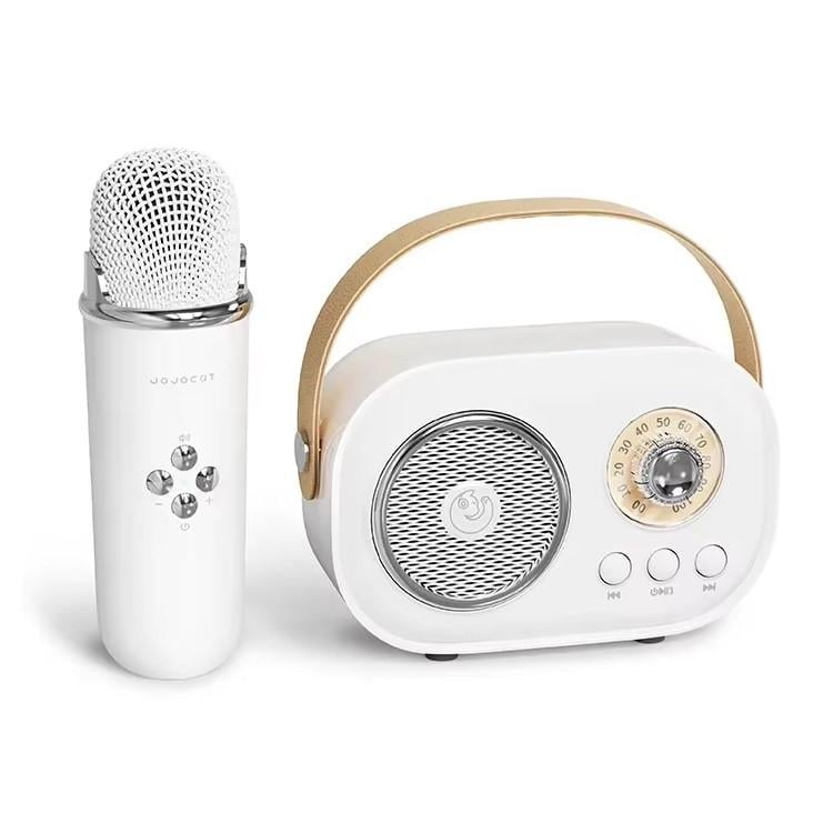 Колонка портативная Jojocat C20 Plus Bluetooth караоке/беспроводной микрофон 5W White (3_06304)