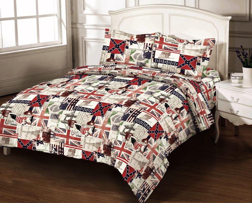 Комплект постельного белья Zastelli 4389-11 бязь полуторный 145х210 Коричневый