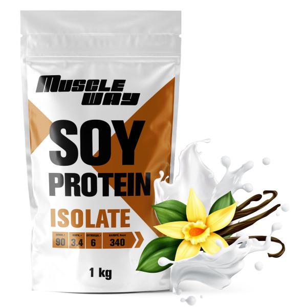 Протеин соевый изолят MuscleWay 90% 30 порций 1 кг Ваниль (21-125-soy-mw-rs1v)