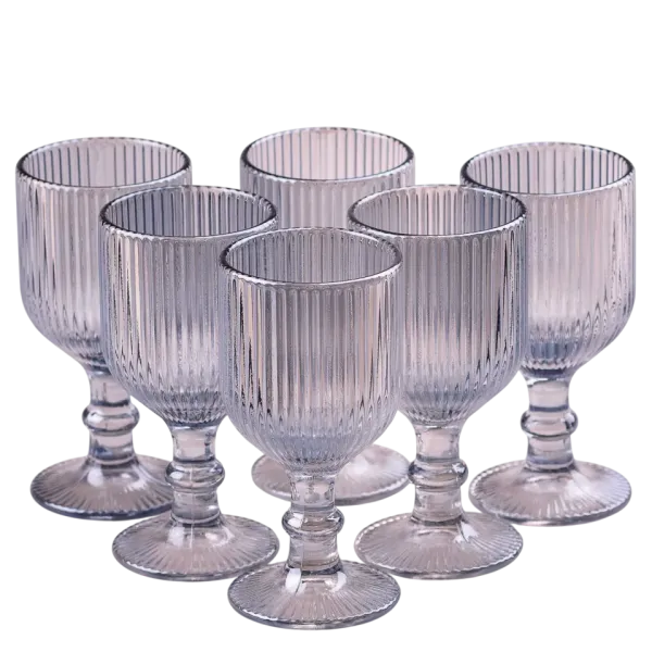 Набор рюмок для крепких ребристых напитков 6 шт. по 50 мл