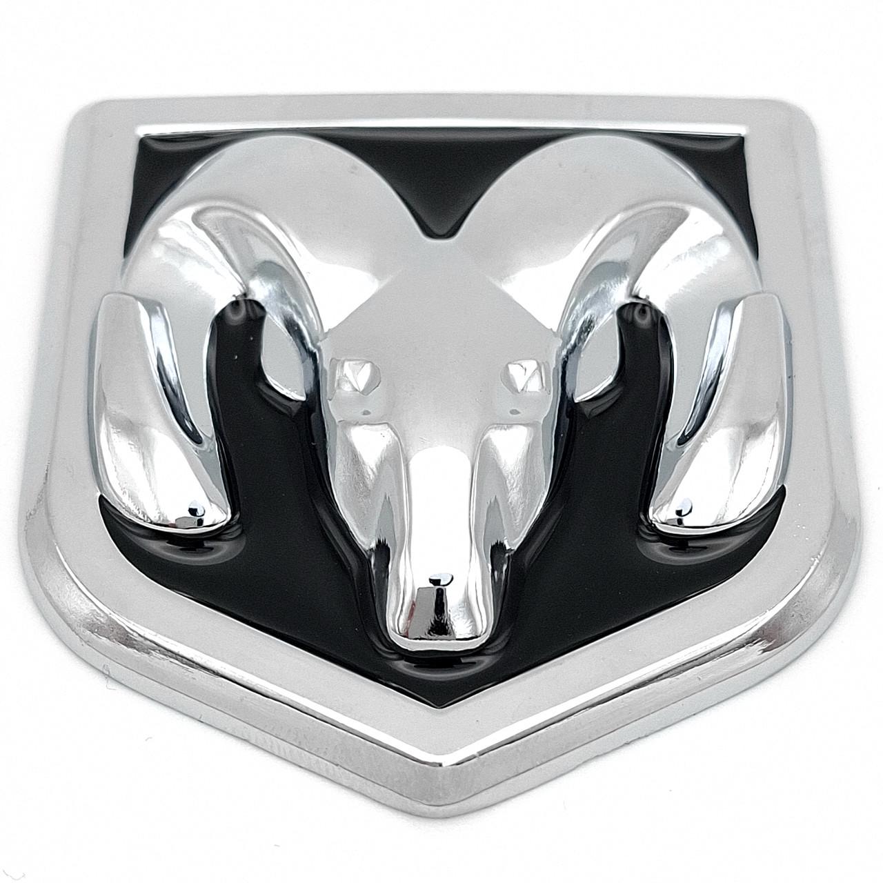 Эмблема Dodge металл 6,6х6,1 см Хром/Черный глянцевый (2848915389)