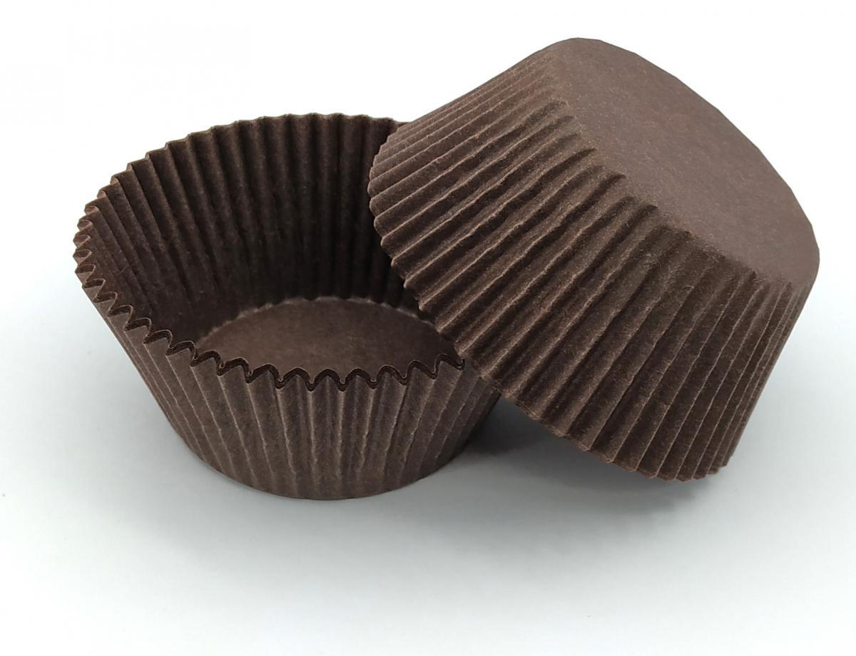 Форма для випічки кексів/капкейків паперові 60х23 мм Коричневий (19571902)