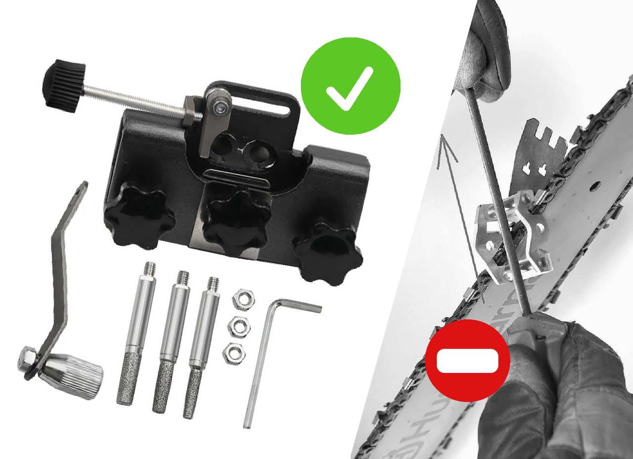 Механічна машинка для заточування ланцюгів пив Black - фото 2