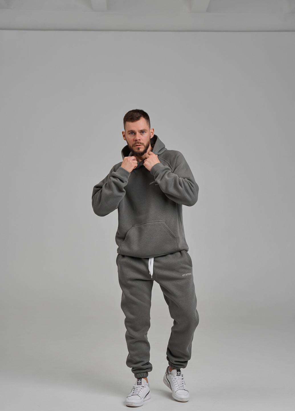 Спортивный костюм мужской UT на флисе XL Графитовый (SKM03 графит XL)