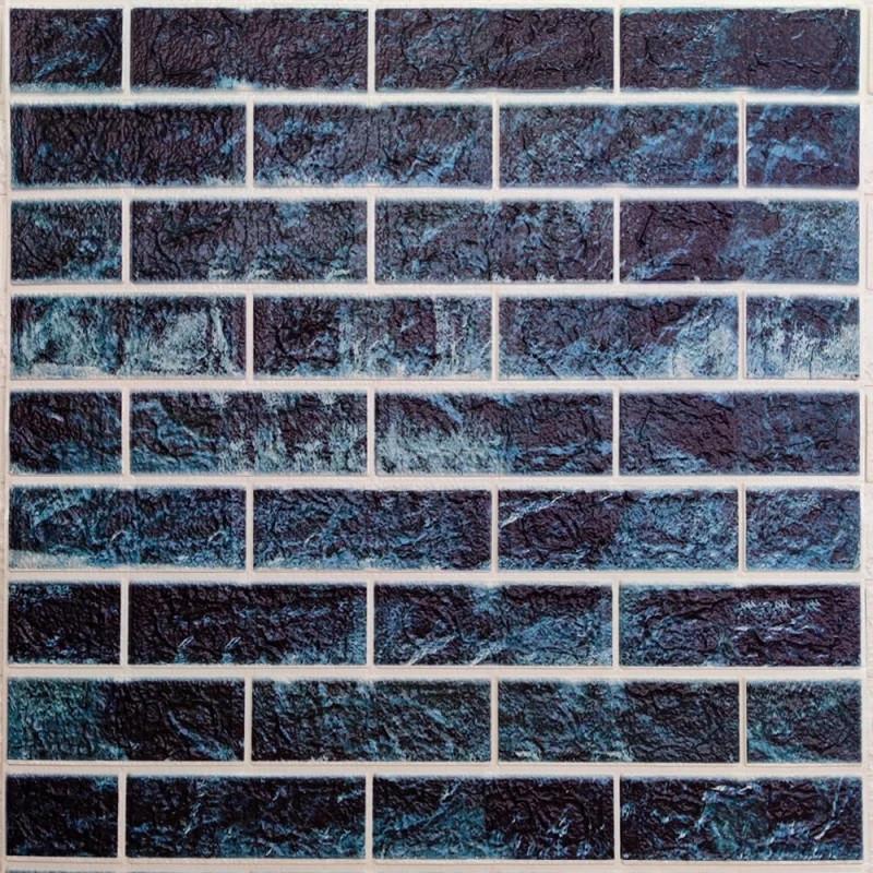 Панель самоклеящаяся 3D Sticker Wall звукоизоляционная 700x770x4 мм кирпич Морской микс