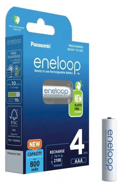 Батарейки Panasonic Eneloop AAA 800 mAh NI-MH 4 шт. (ERC-BK-4MCDE/4BE)