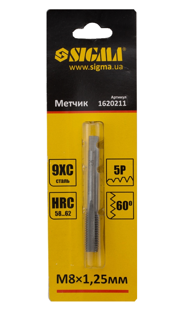 Метчик ручной М8х1,25 мм (45507)