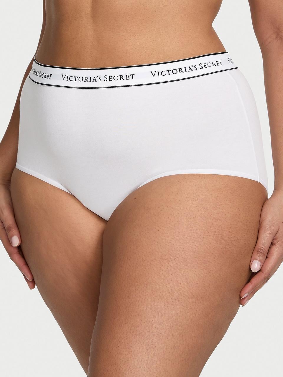 Трусики женские Victoria's Secret Brief Logo Cotton Modern L Белый (2831619471)