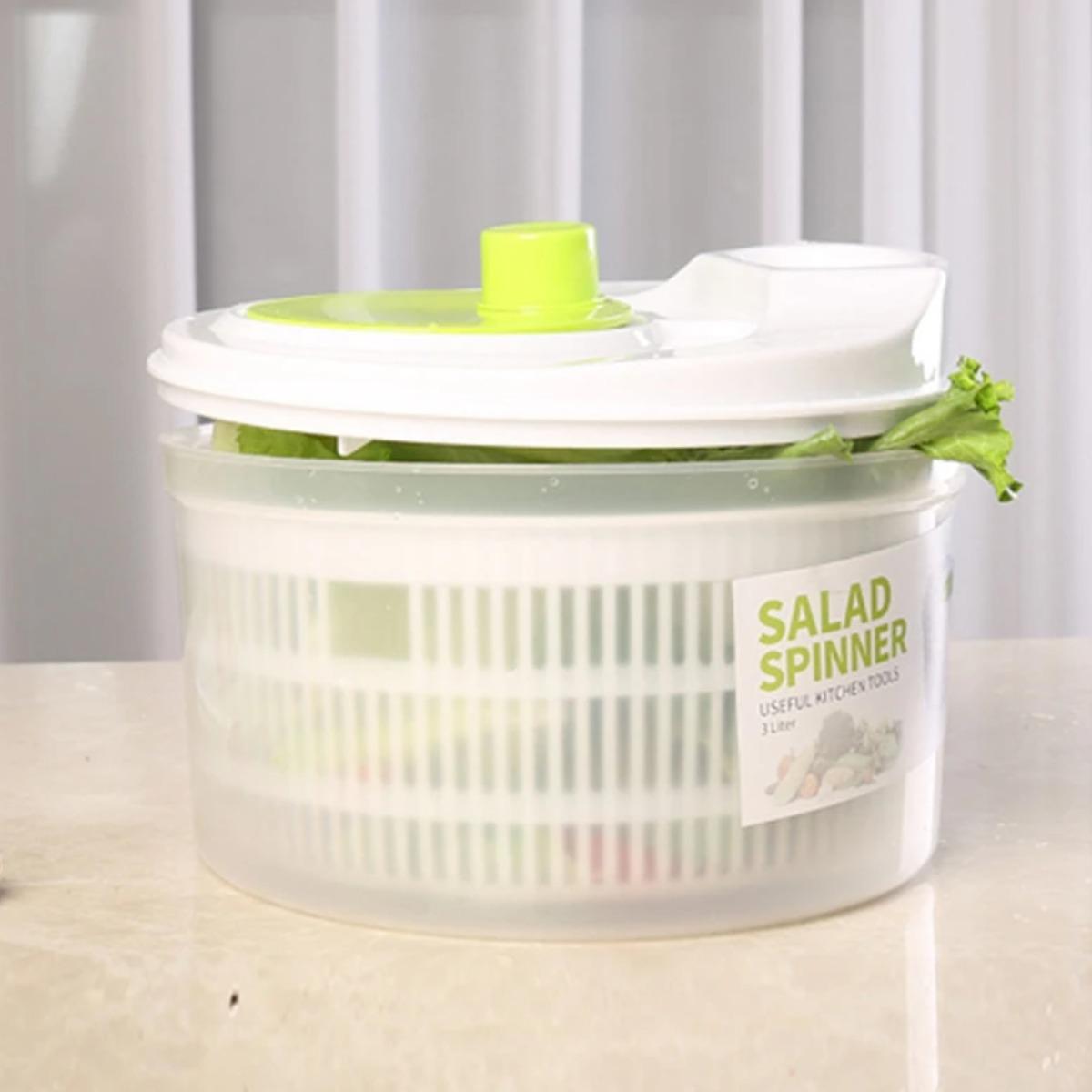 Сушилка для зелени и овощей Salad Spinner 21,5х13 см (R94390) - фото 4