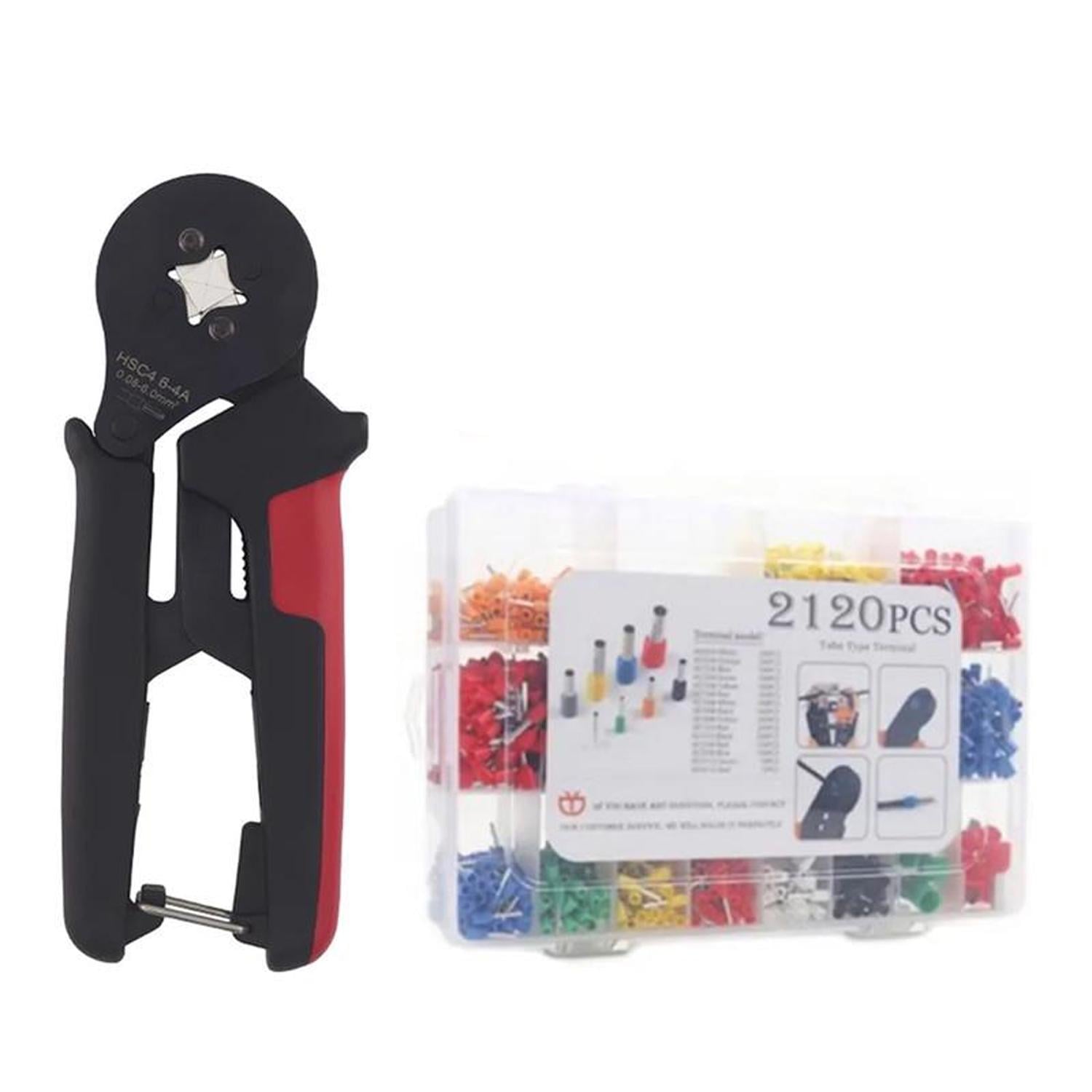 Комплект Tactix четырехгранный кримпер 0.08-6 мм кв с наконечниками 16 видов 2120 шт. (DART.E31)