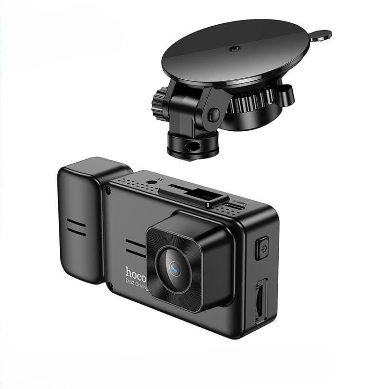 Відеореєстратор Hoco DI62 авто Wi-Fi 480p/720p трикамерний кут огляду 145° Чорний (635265) - фото 3 Відеореєстратор Hoco DI62 авто Wi-Fi 480p/720p трикамерний кут огляду 145° Чорний (635265) - фото 3