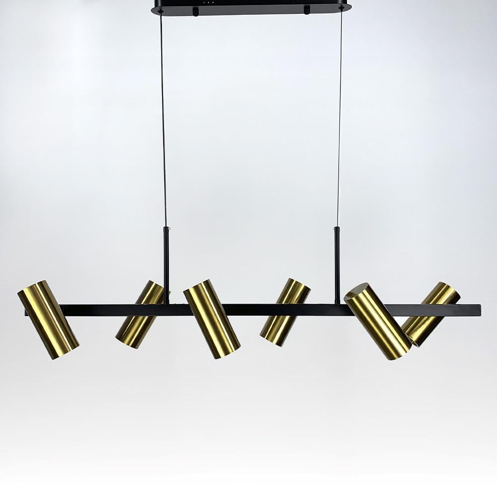 Люстра-планка дизайнерская с 6 спотами 100 см (MJ 69L)