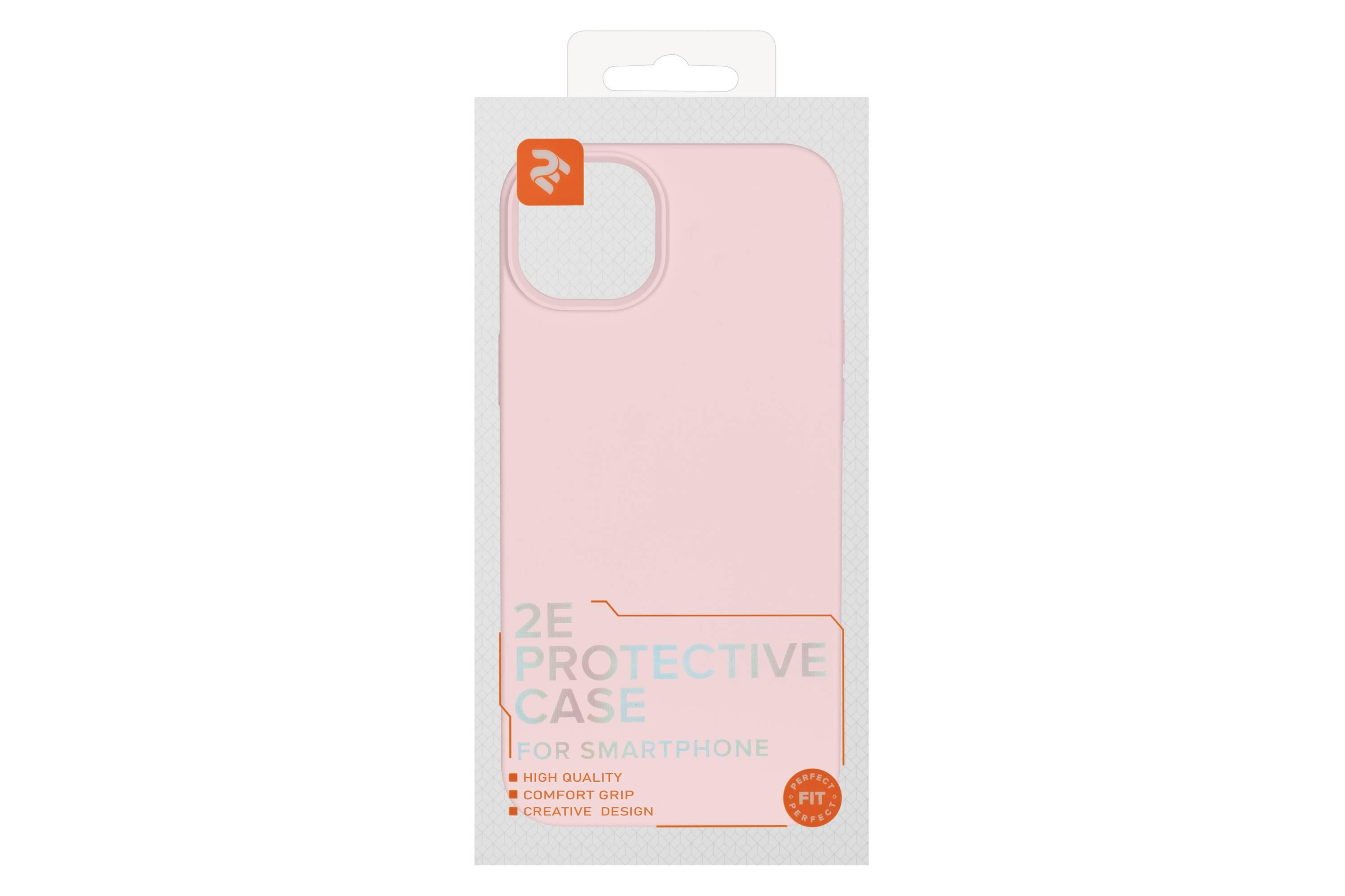 Чехол 2E Basic для Apple iPhone 14 Max, Liquid Silicone, Rose Pink (ERC-2E-IPH-14M-OCLS-RP) - фото 3