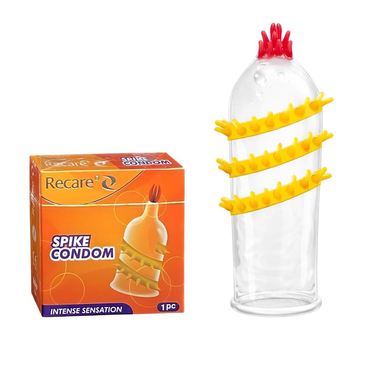 Набор презервативов с усиками Spike Condom Recare 6 шт. (27167008) - фото 3