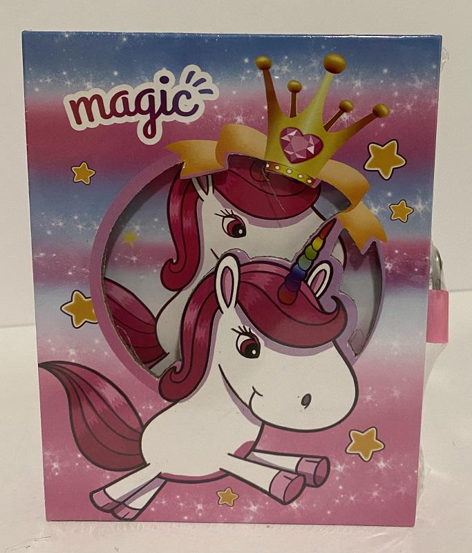 Блокнот детский Unicorn 2416 с металлическим замком 18х12,5 см (ь541872)