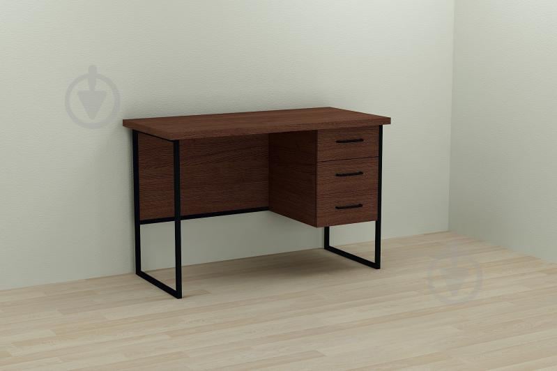 Компьютерный стол Ferrum-decor Гарри 76x120x70 черный ДСП Венге 32мм