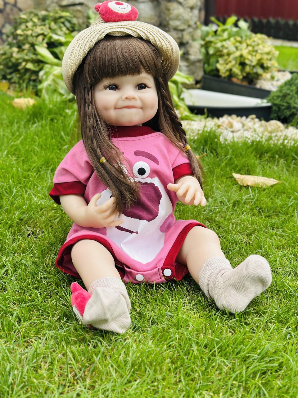 Кукла Реборн Жасмин с аксессуарами и одеждой в подарочной коробке 55 см (2400113668)