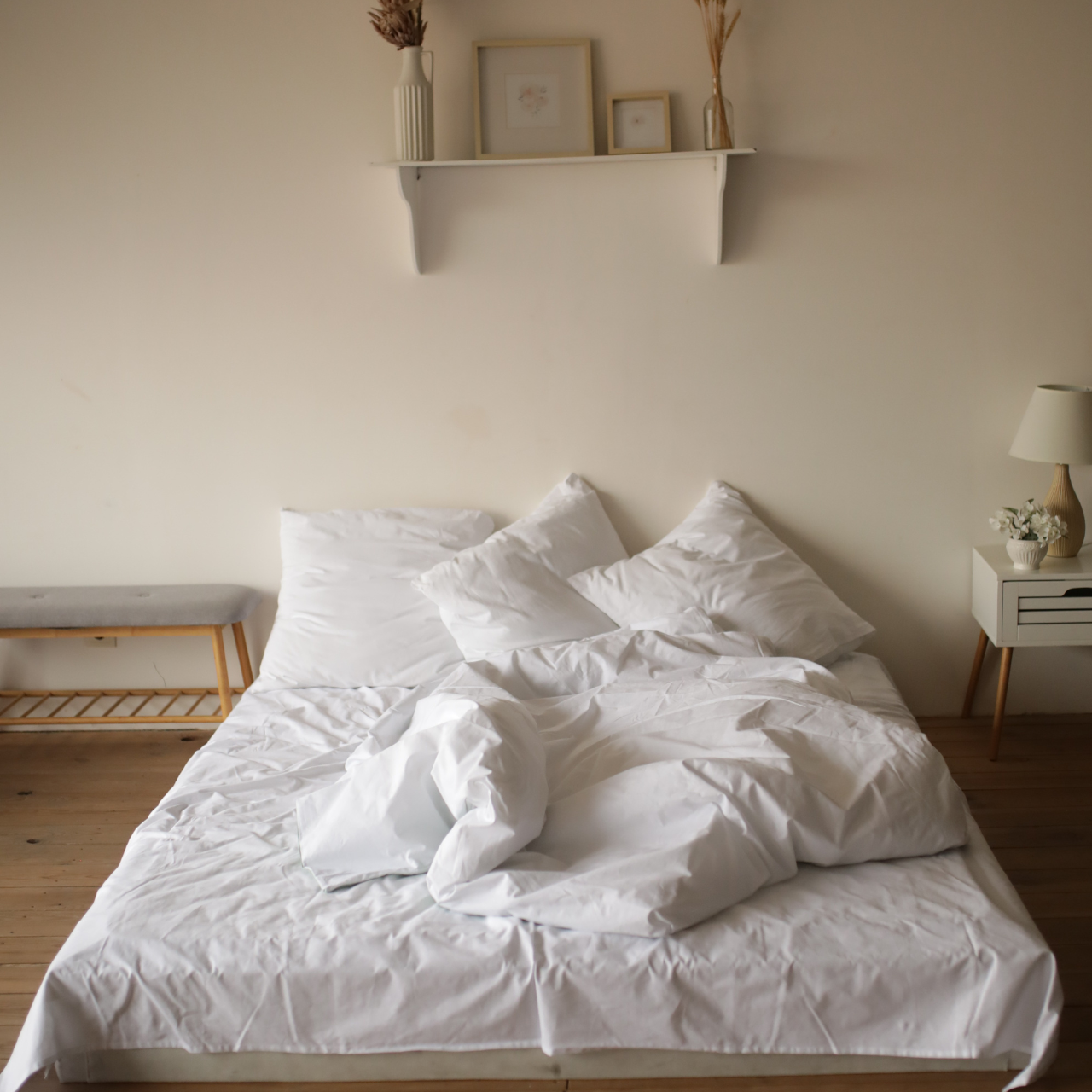 Постільна білизна Ohra Home Кретон White sun двоспальний Білий