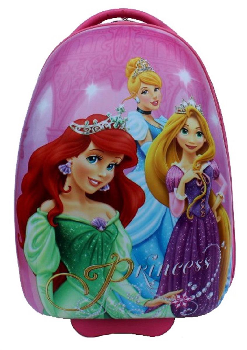 Чемодан детский пластиковый Принцессы 42 см 2 колеса (BP755800)