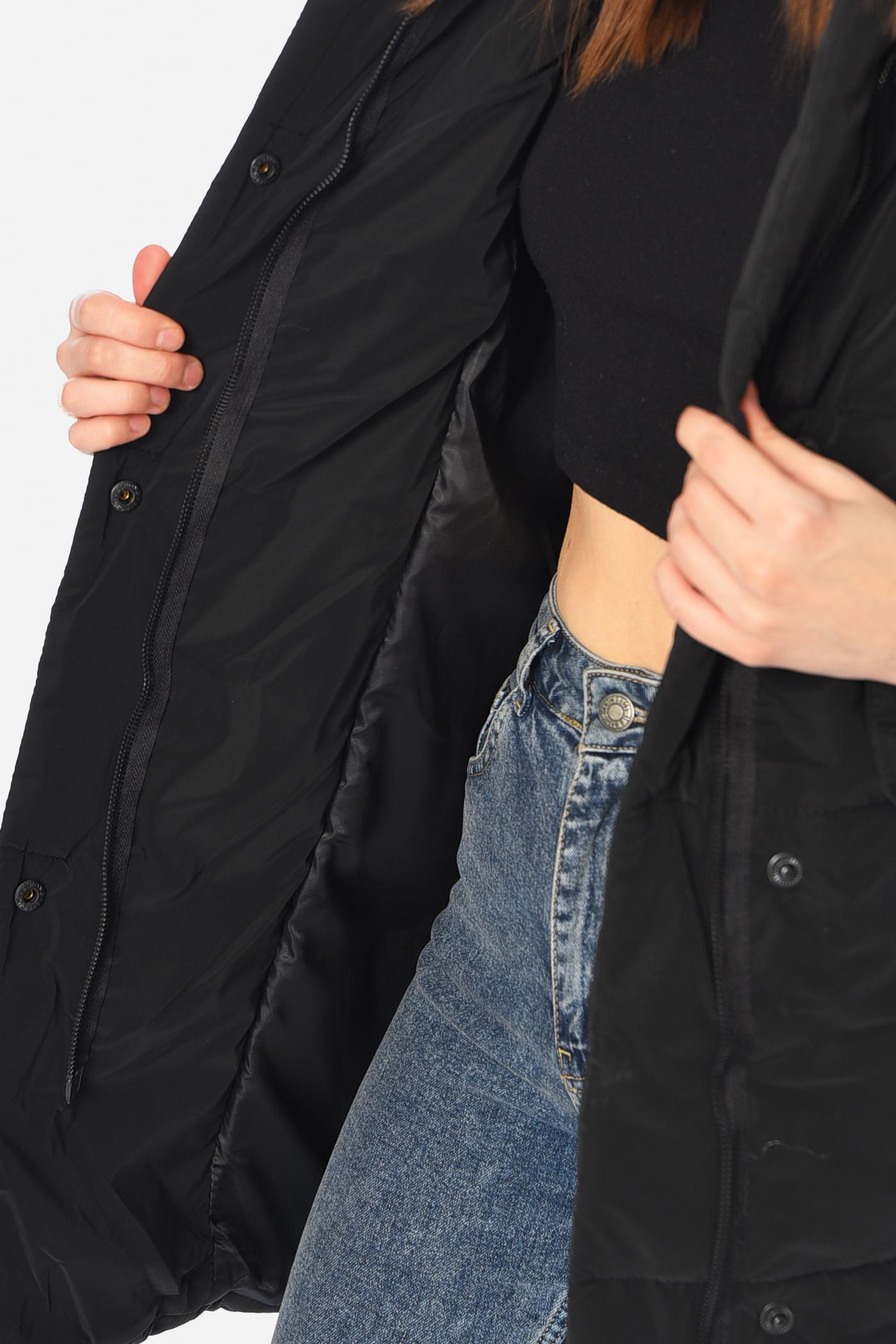 Куртка жіноча демісезонна M Чорний (196420) - фото 4 Куртка жіноча демісезонна M Чорний (196420) - фото 4