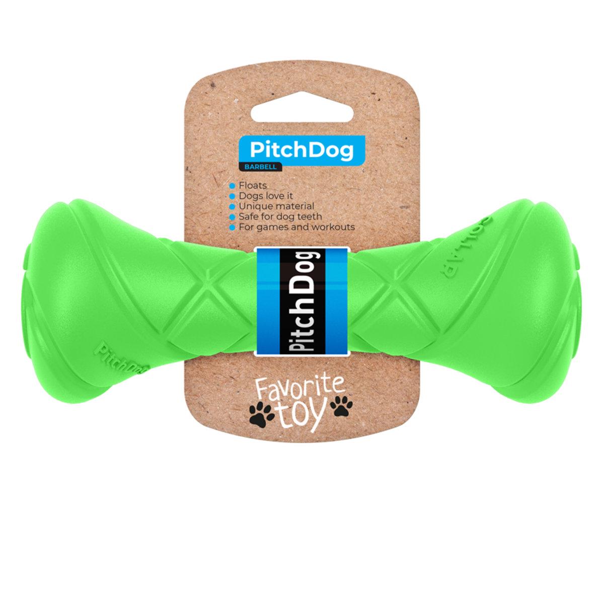 Игрушка для собак Collar Pitchdog barbell гантеля 19 см Салатовый (62395)