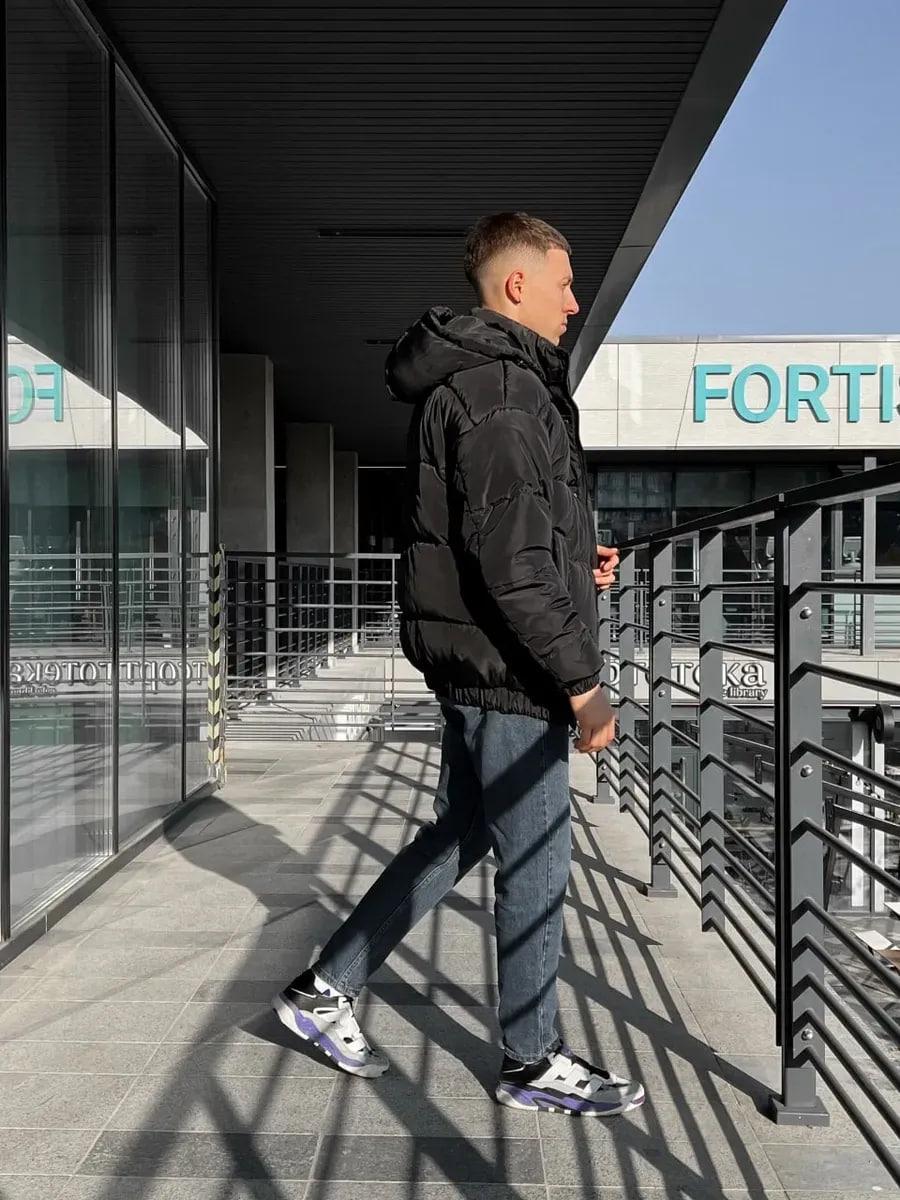 Куртка чоловіча зимова Oslo оверсайз дута M Чорний (26516/1) - фото 6 Куртка чоловіча зимова Oslo оверсайз дута M Чорний (26516/1) - фото 6