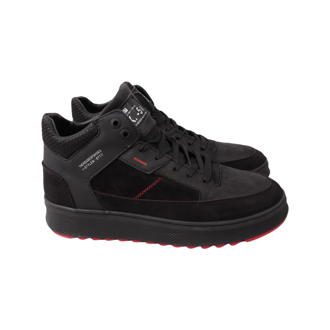 Черевики чоловічі Konors з нубука р. 41 Чорний (591-22/23ZHC)