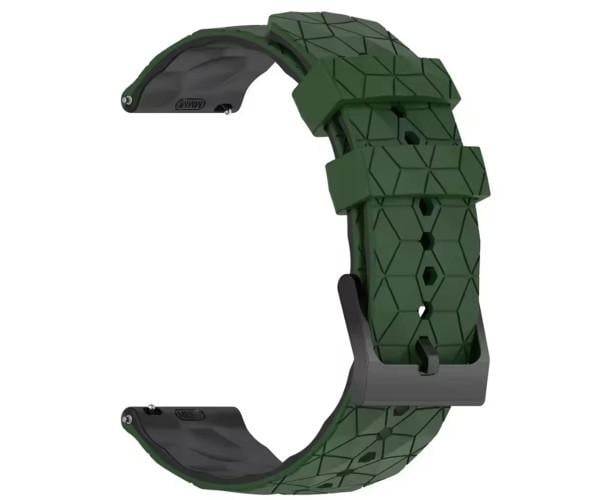 Ремінець силіконовий Structural Rhombus для смарт-годинників Amazfit Balance/Balance 2 22 мм Зелений (49597)
