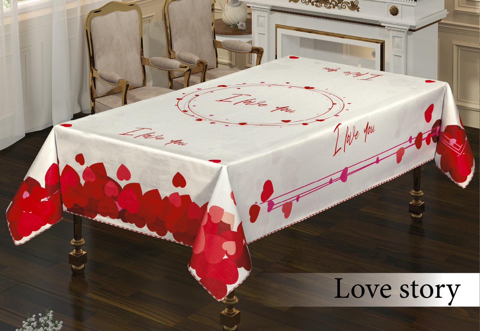 Скатерть Maison Royale 160x220 Love Story (CN4008)