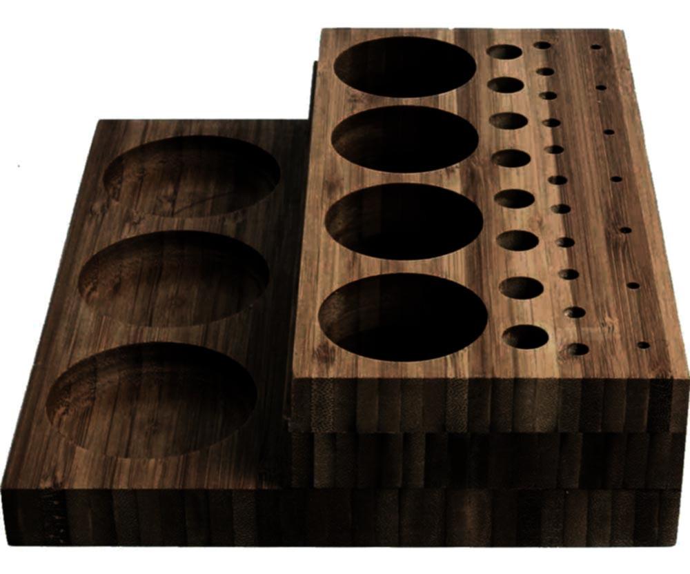 Органайзер для в'язання мушок із дерева Вастос Капучино (РМШ-001109)