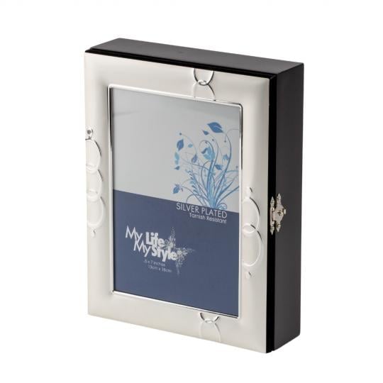 Ключница Elisey Волна с рамкой для фото 17х22 см Серебряный (99-81-035B)