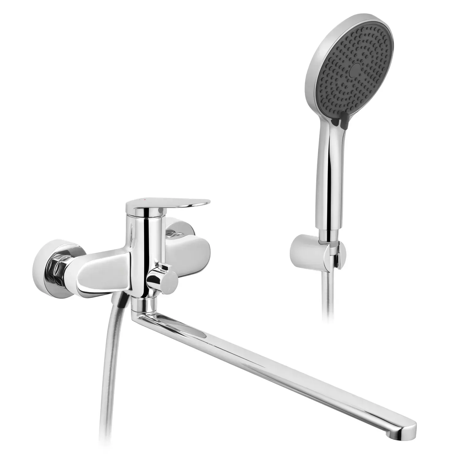 Змішувач для ванни Kroner Element 211414-0101 латунний з душем Хром (CV035956) Змішувач для ванни Kroner Element 211414-0101 латунний з душем Хром (CV035956)