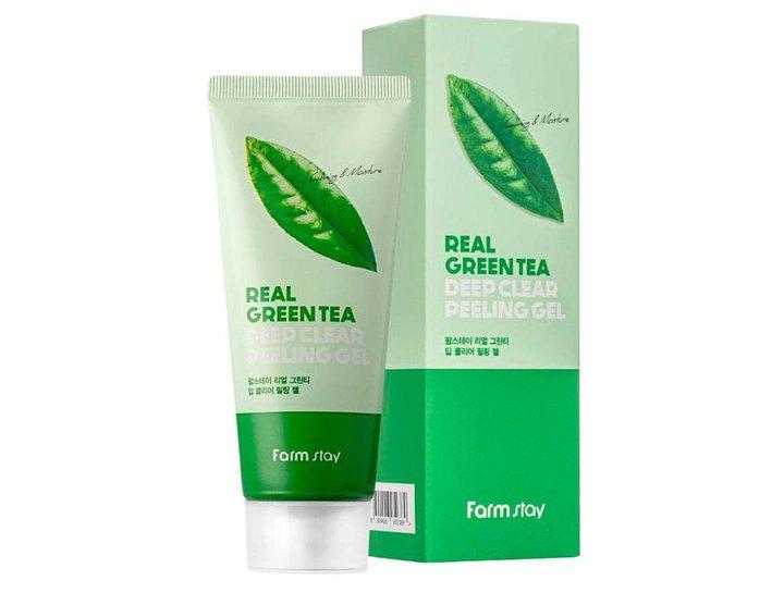 Пілінг-гель для обличчя FarmStay Green Tea Deep Clear Peeling Gel Глибоко очищувальний 100 мл (8809809801007)