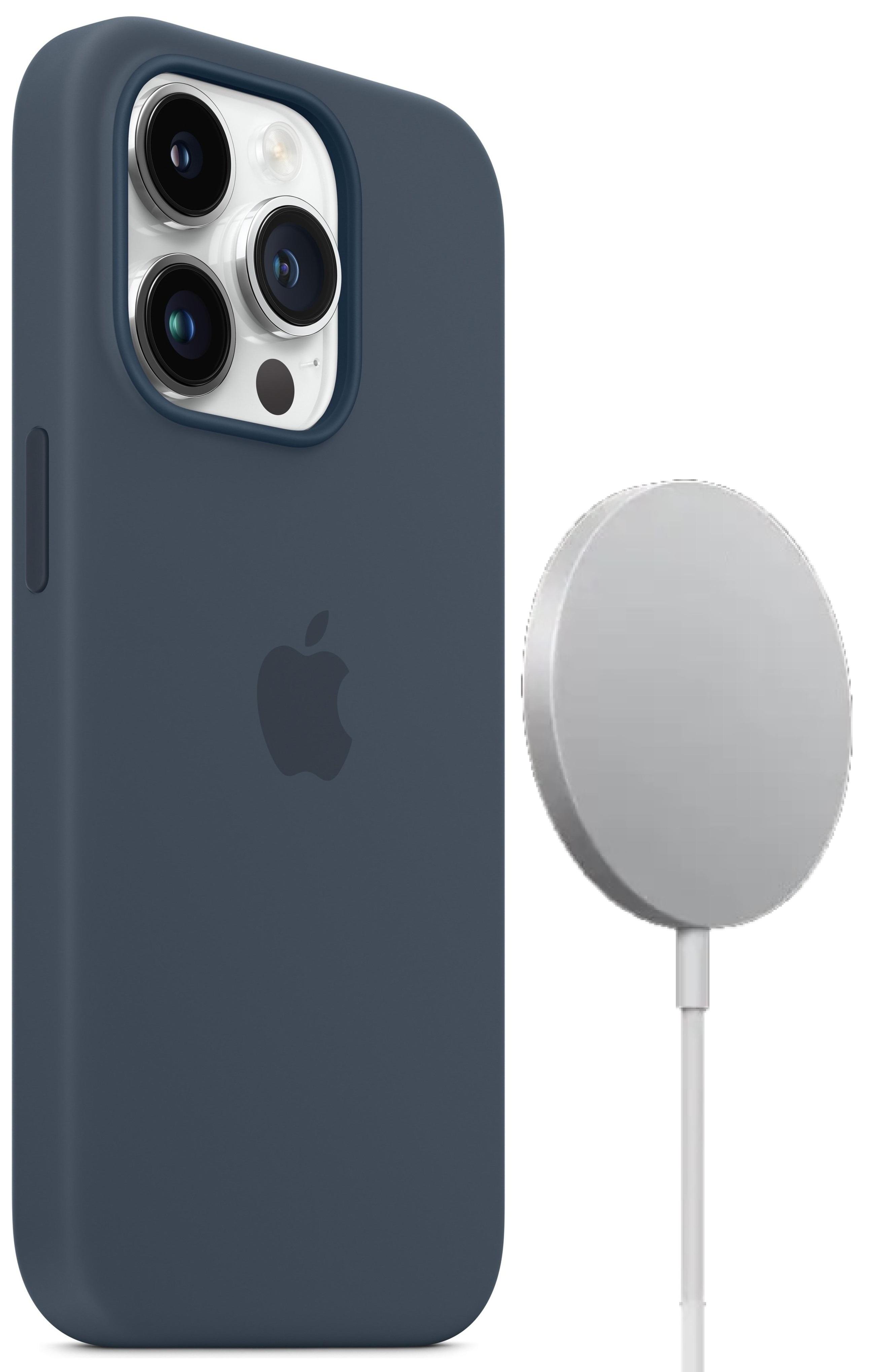 Чехол силиконовый Silicone Case with MagSafe для Apple Iphone 14 Pro Max 6,7" Storm Blue (117741331)