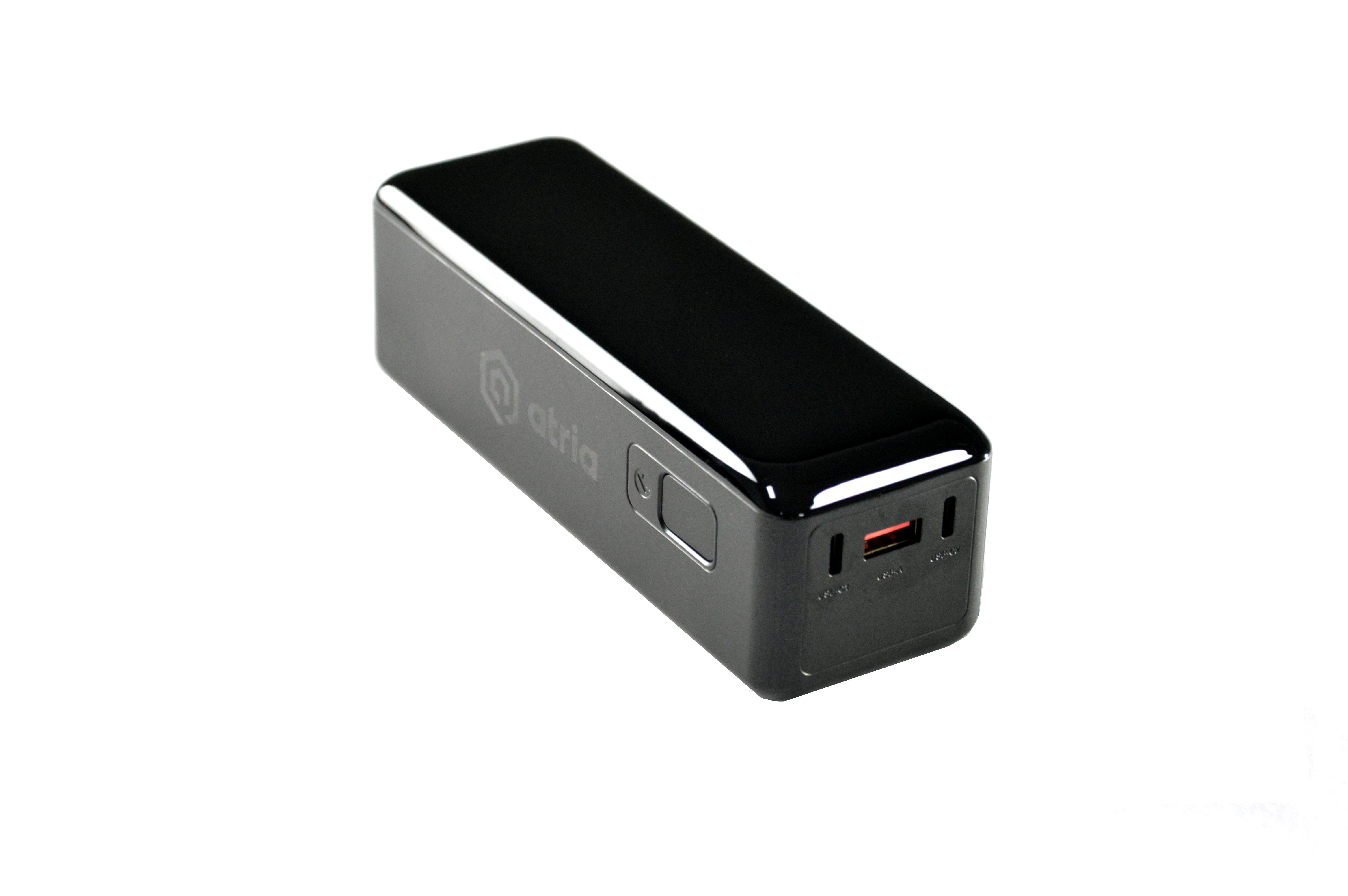 Повербанк ATRIA WPD-160S 30000 мА/час Power Delivery QC 3,0 Black (611979)