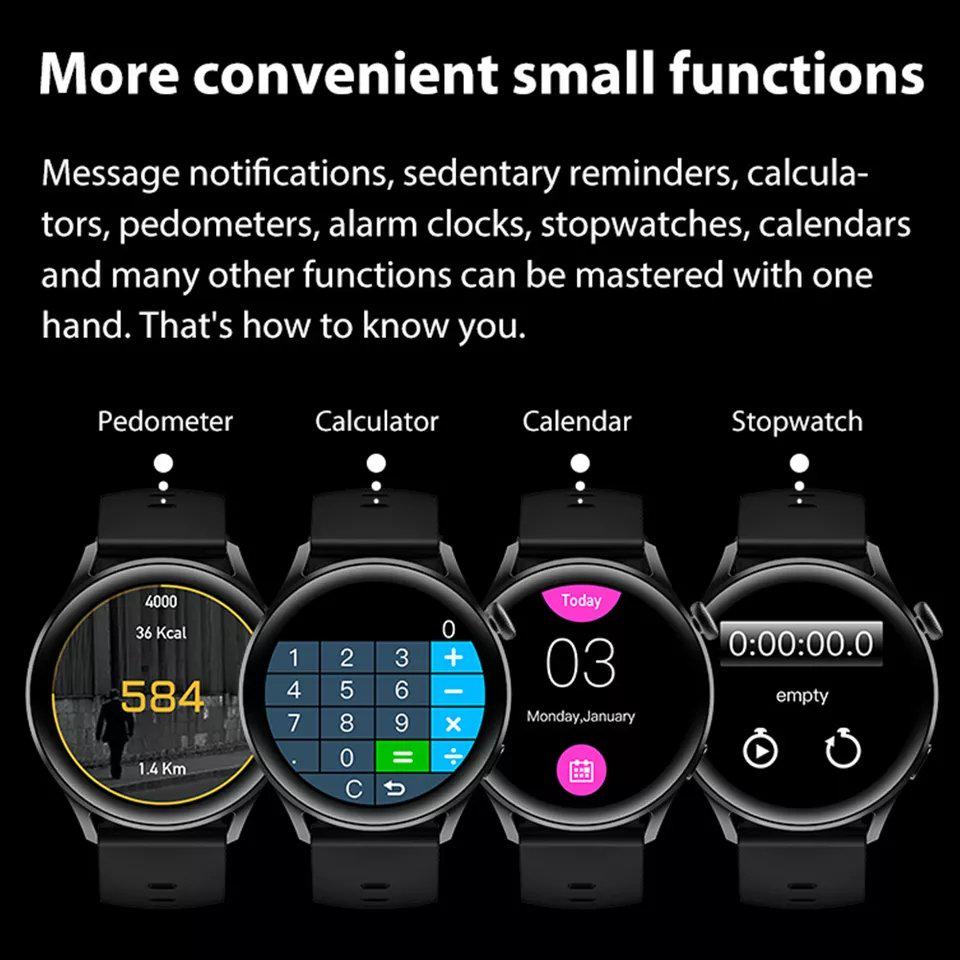 Смарт-часы Bakeey GT3 звонки/тонометр/пульсоксиметр Black - фото 7 Смарт-часы Bakeey GT3 звонки/тонометр/пульсоксиметр Black - фото 7