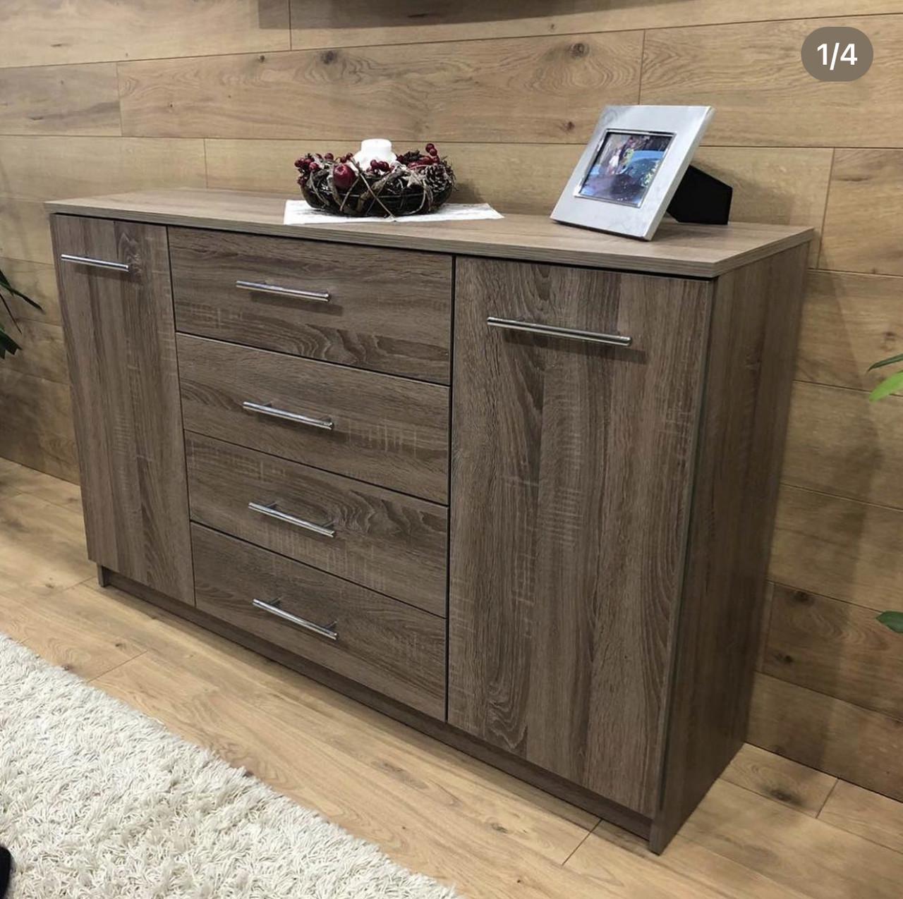 Комод Standart 4/2 1250х810х350 мм Дуб сонома трюфель - фото 9 Комод Standart 4/2 1250х810х350 мм Дуб сонома трюфель - фото 9