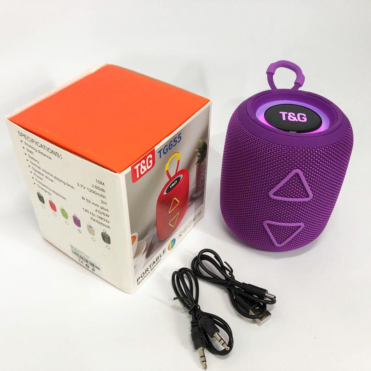 Портативна колонка TG655 5W з RGB підсвічуванням та ремінцем - фото 5