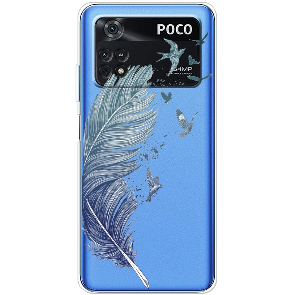 Чохол BoxFace Poco M4 Pro 4G Feather Прозорий силікон (44475-cc38-44475)