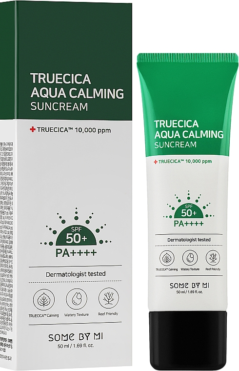 Крем солнцезащитный Some By Mi Truecica Aqua Calming Suncream SPF 50+ PA++++ 50 мл (1700829850)