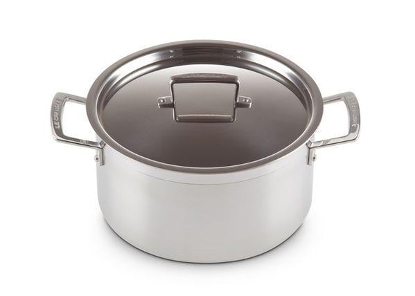 Кастрюля Le Creuset 6 л нержавеющая сталь с крышкой Chrome (96200624001000) - фото 2