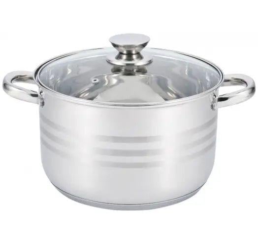 Кастрюля кухонная с крышкой Unique UN-5006 для любых плит из нержавеющей стали 4,5 л 22 см Серебристый Кастрюля кухонная с крышкой Unique UN-5006 для любых плит из нержавеющей стали 4,5 л 22 см Серебристый