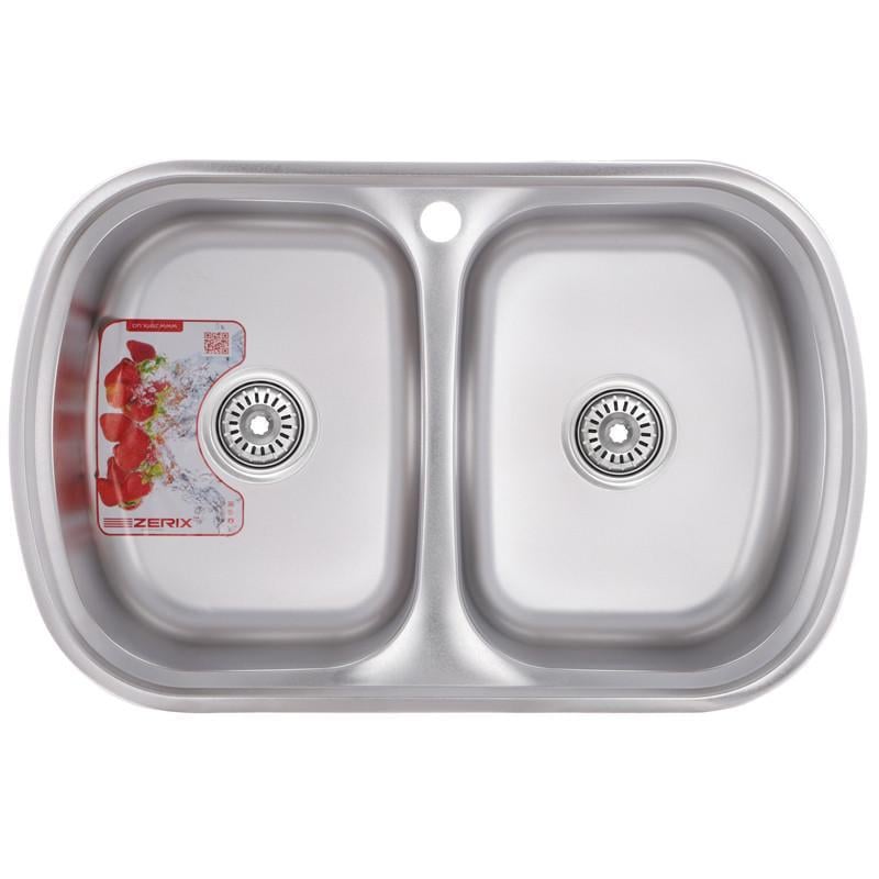 Мойка для кухни Zerix Z7749-08-180E Satin (ZM0565)