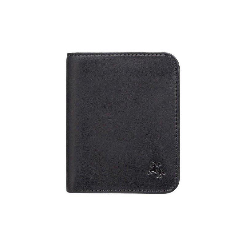 Портмоне мужское Visconti Lank кожаное с защитой RFID Black/Cobalt (VSL34 BK/CB)