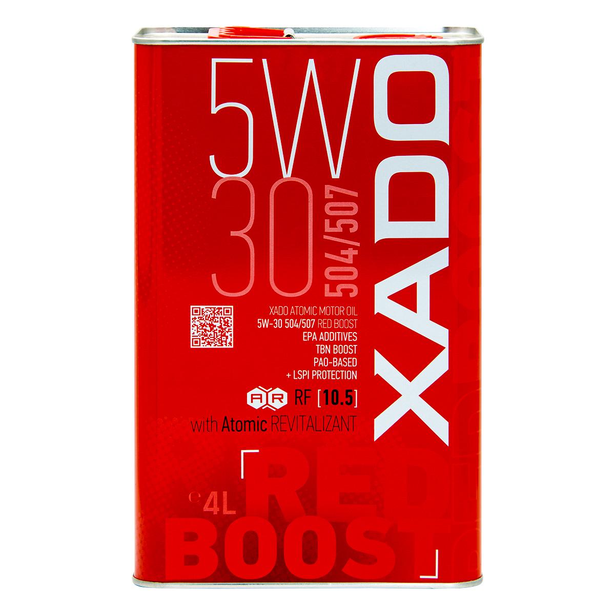 Моторна олива XADO Atomic Oil 5W-30 504/507 RED BOOST синтетична 4 л