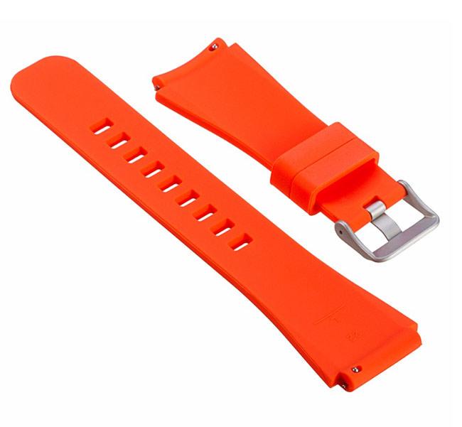 Силиконовый ремешок для часов Samsung Galaxy Watch 46 мм SM-R800 Orange (780406383) - фото 3 Силиконовый ремешок для часов Samsung Galaxy Watch 46 мм SM-R800 Orange (780406383) - фото 3