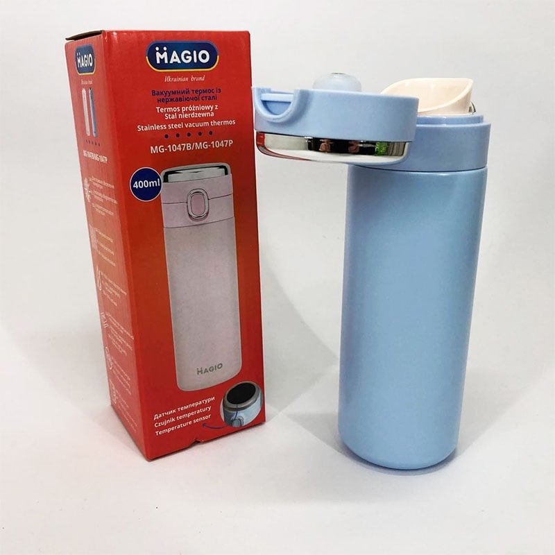 Термос Magio MG-1047B SMART вакуумний 400 мл Blue (23252070) - фото 5 Термос Magio MG-1047B SMART вакуумний 400 мл Blue (23252070) - фото 5