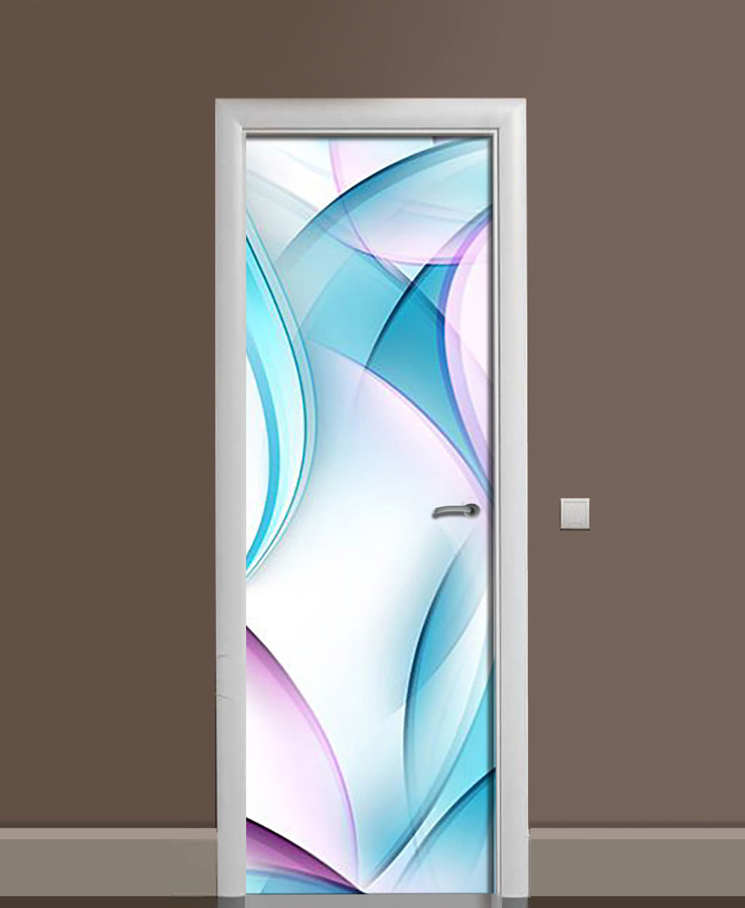 Наклейка 3D на двери Zatarga Лопасти виниловая 650х2000 мм Бирюзовый (1323466058) Наклейка 3D на двери Zatarga Лопасти виниловая 650х2000 мм Бирюзовый (1323466058)